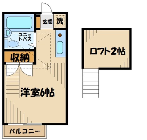 新豊田ハイツＢ号館の物件間取画像